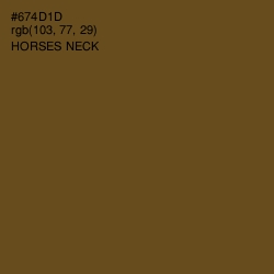 #674D1D - Horses Neck Color Image