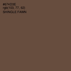 #674D3E - Shingle Fawn Color Image