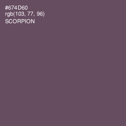 #674D60 - Scorpion Color Image