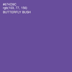 #674D9C - Butterfly Bush Color Image