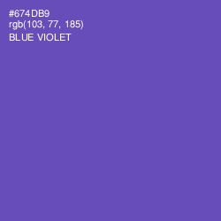 #674DB9 - Blue Violet Color Image
