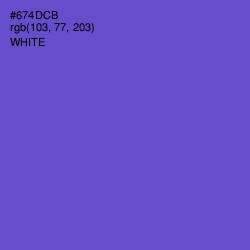 #674DCB - Fuchsia Blue Color Image