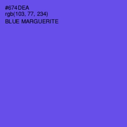 #674DEA - Blue Marguerite Color Image