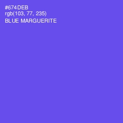 #674DEB - Blue Marguerite Color Image