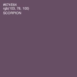 #674E64 - Scorpion Color Image
