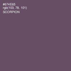 #674E65 - Scorpion Color Image