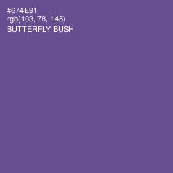 #674E91 - Butterfly Bush Color Image