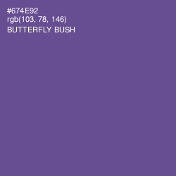 #674E92 - Butterfly Bush Color Image