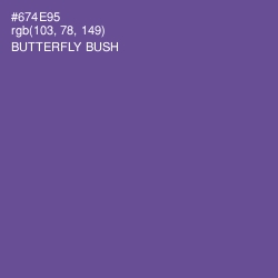 #674E95 - Butterfly Bush Color Image