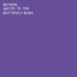 #674E9A - Butterfly Bush Color Image