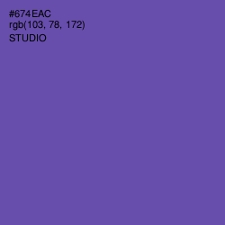 #674EAC - Studio Color Image