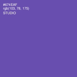 #674EAF - Studio Color Image