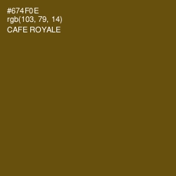 #674F0E - Cafe Royale Color Image