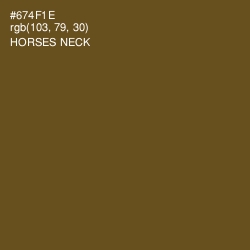#674F1E - Horses Neck Color Image