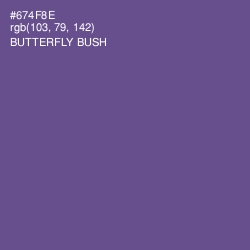 #674F8E - Butterfly Bush Color Image