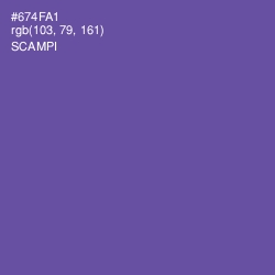 #674FA1 - Scampi Color Image