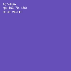 #674FBA - Blue Violet Color Image