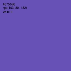 #6750B6 - Blue Violet Color Image