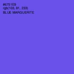 #6751E9 - Blue Marguerite Color Image