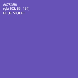 #6753B8 - Blue Violet Color Image