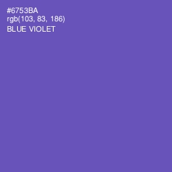 #6753BA - Blue Violet Color Image