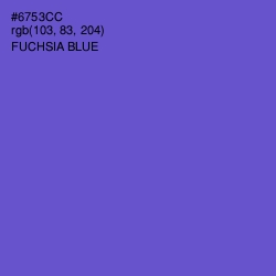 #6753CC - Fuchsia Blue Color Image