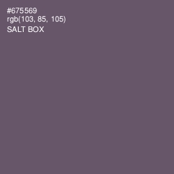 #675569 - Salt Box Color Image