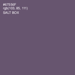 #67556F - Salt Box Color Image