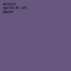 #67567D - Smoky Color Image