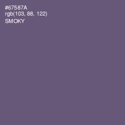 #67587A - Smoky Color Image