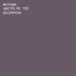 #675A66 - Scorpion Color Image