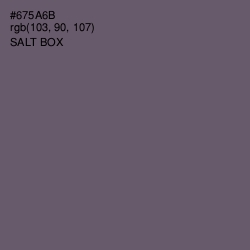 #675A6B - Salt Box Color Image