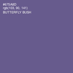 #675A8D - Butterfly Bush Color Image