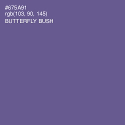 #675A91 - Butterfly Bush Color Image