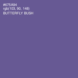 #675A94 - Butterfly Bush Color Image