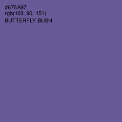 #675A97 - Butterfly Bush Color Image