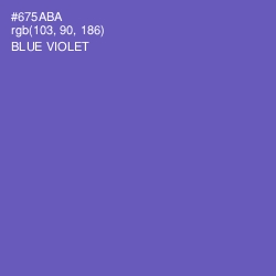 #675ABA - Blue Violet Color Image