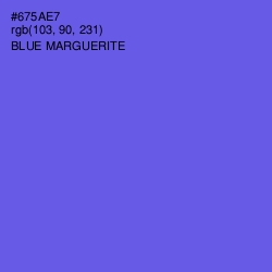 #675AE7 - Blue Marguerite Color Image