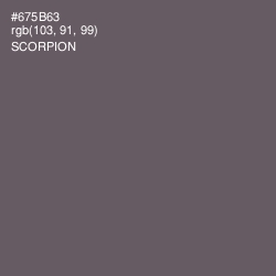 #675B63 - Scorpion Color Image