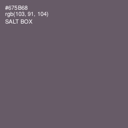 #675B68 - Salt Box Color Image