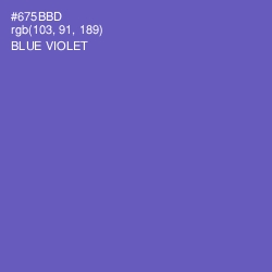 #675BBD - Blue Violet Color Image