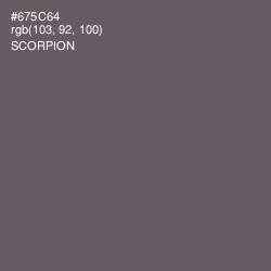 #675C64 - Scorpion Color Image