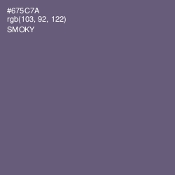 #675C7A - Smoky Color Image