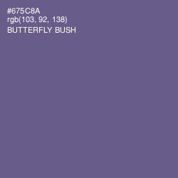 #675C8A - Butterfly Bush Color Image