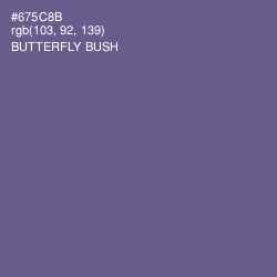 #675C8B - Butterfly Bush Color Image