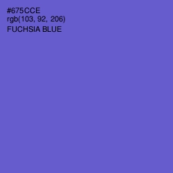 #675CCE - Fuchsia Blue Color Image