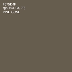 #675D4F - Pine Cone Color Image