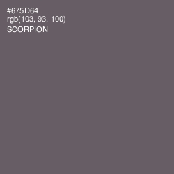 #675D64 - Scorpion Color Image