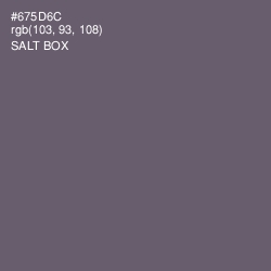 #675D6C - Salt Box Color Image
