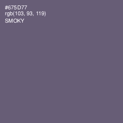 #675D77 - Smoky Color Image